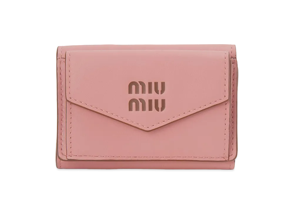 MIU MIU Trifold Wallet "Camellia Pink"