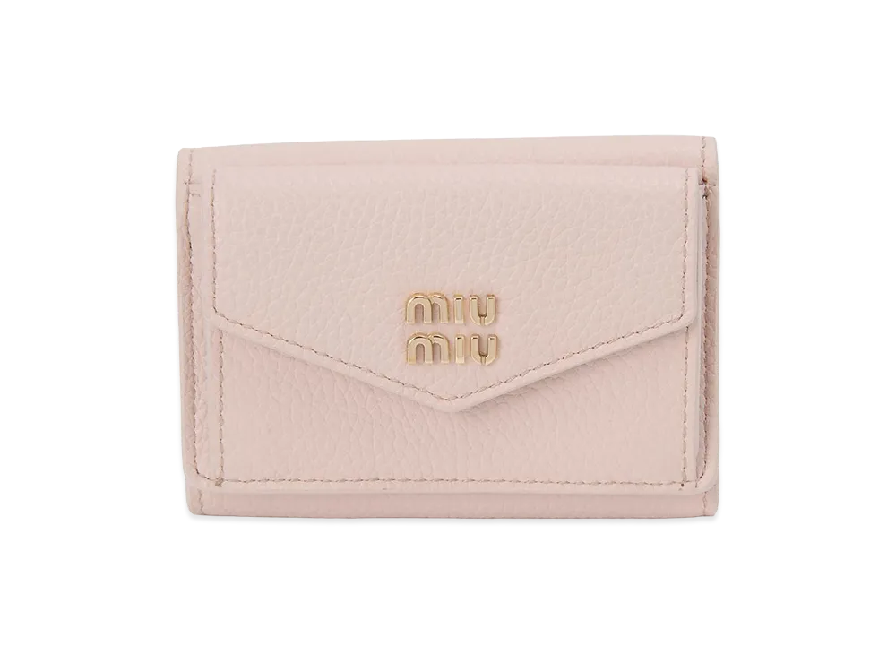 MIU MIU Trifold Wallet "Gemma Pink"