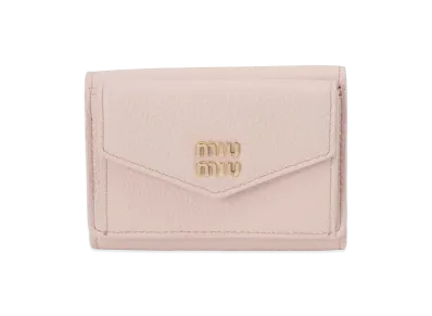 MIU MIU Trifold Wallet "Gemma Pink"