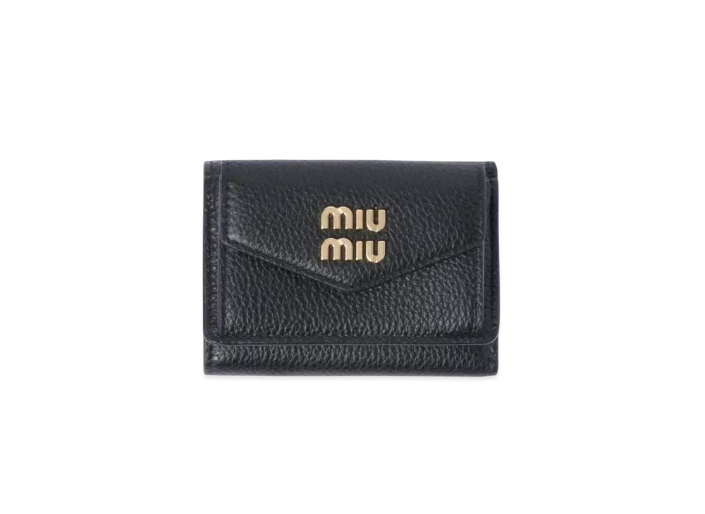 MIUMIU Small Leather Wallet "Black"