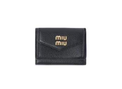 MIUMIU Small Leather Wallet "Black"