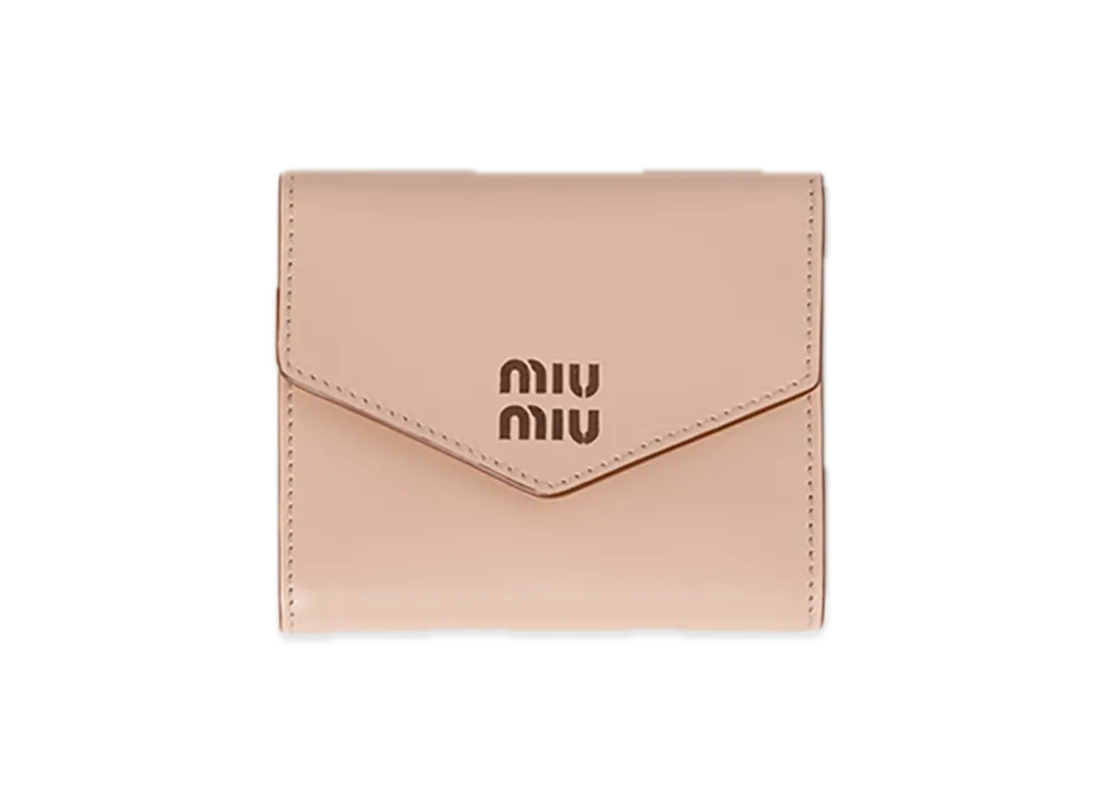 MIU MIU Leather Wallet "Cord/Cognac"