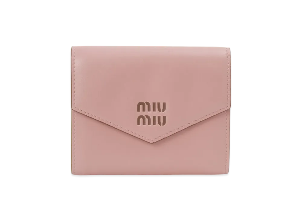 MIU MIU Tri-Fold Wallet "Pink"
