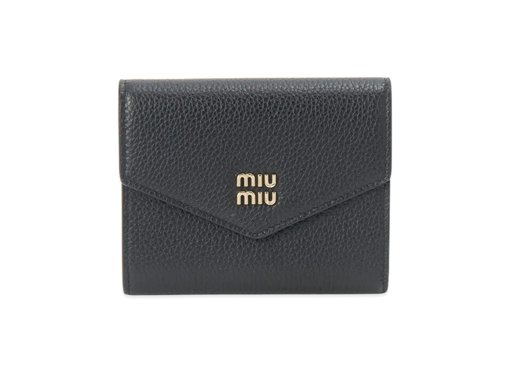MIU MIU Tri-Fold Wallet "Black"