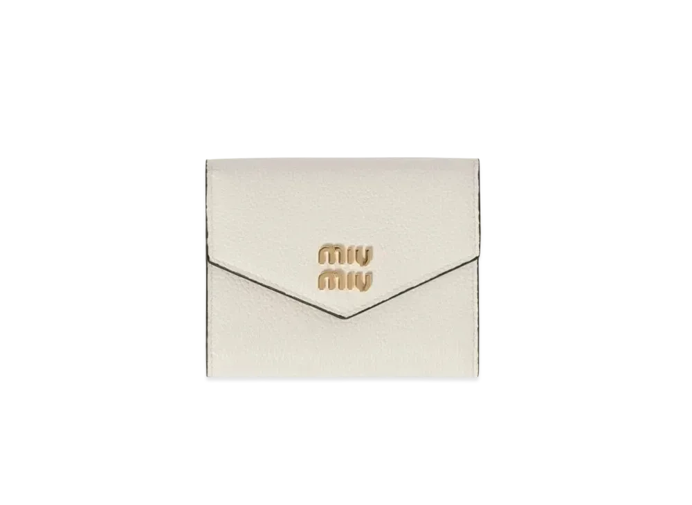 MIUMIU Small Leather Wallet "White"