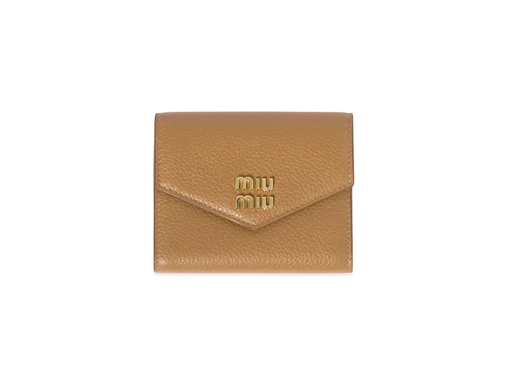 MIUMIU Small Leather Wallet "Camel"