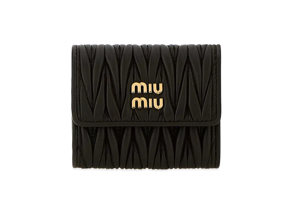 MIU MIU Women's Leather Wallet "Black"