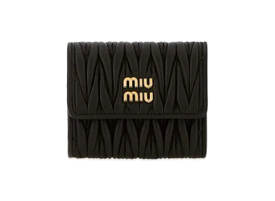 MIU MIU Women's Leather Wallet "Black"