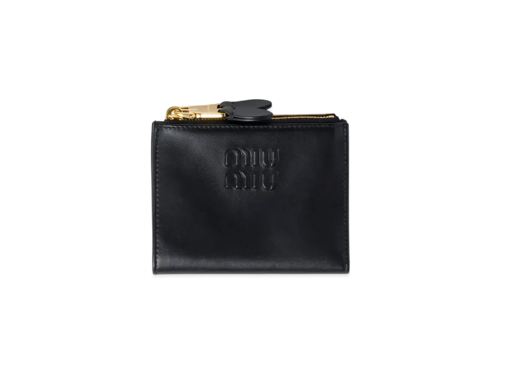 MIUMIU Small Leather Wallet "Black"