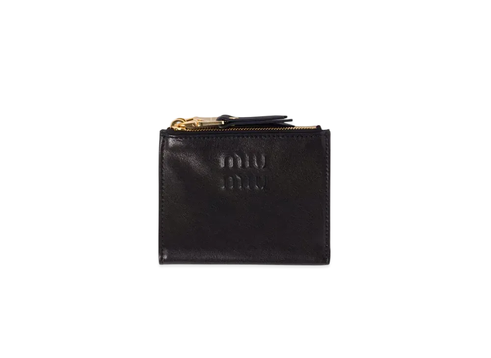 MIUMIU Small Nappa Leather Wallet "Black"