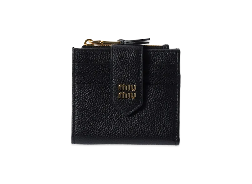 MIU MIU Leather Wallet "Black"