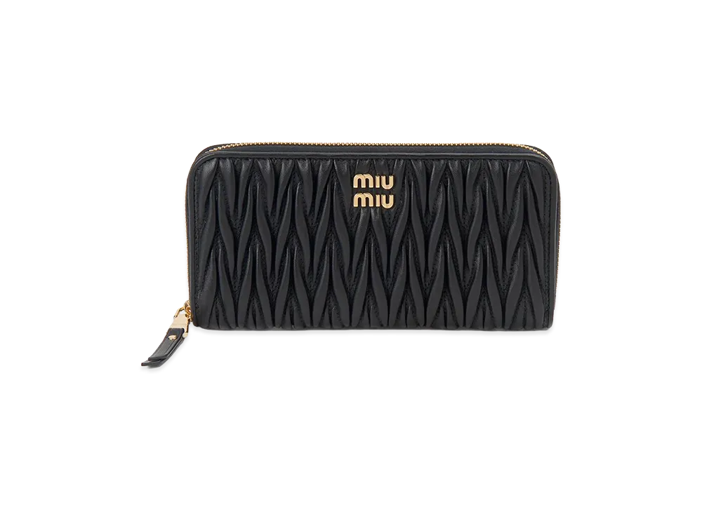 MIU MIU Long Wallet "Nero Black"