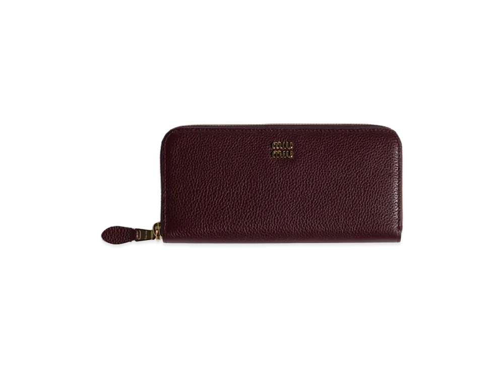 MIU MIU Leather Wallet "Burgundy"