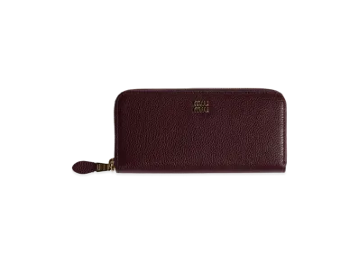 MIU MIU Leather Wallet "Burgundy"