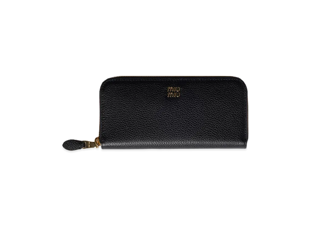MIU MIU Leather Wallet "Black"