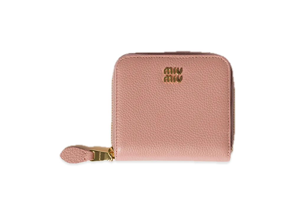 MIU MIU Leather Wallet "Orchid Pink"