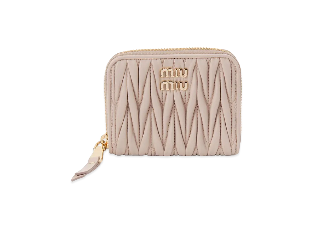 MIU MIU Coin Case "Cipria Beige"