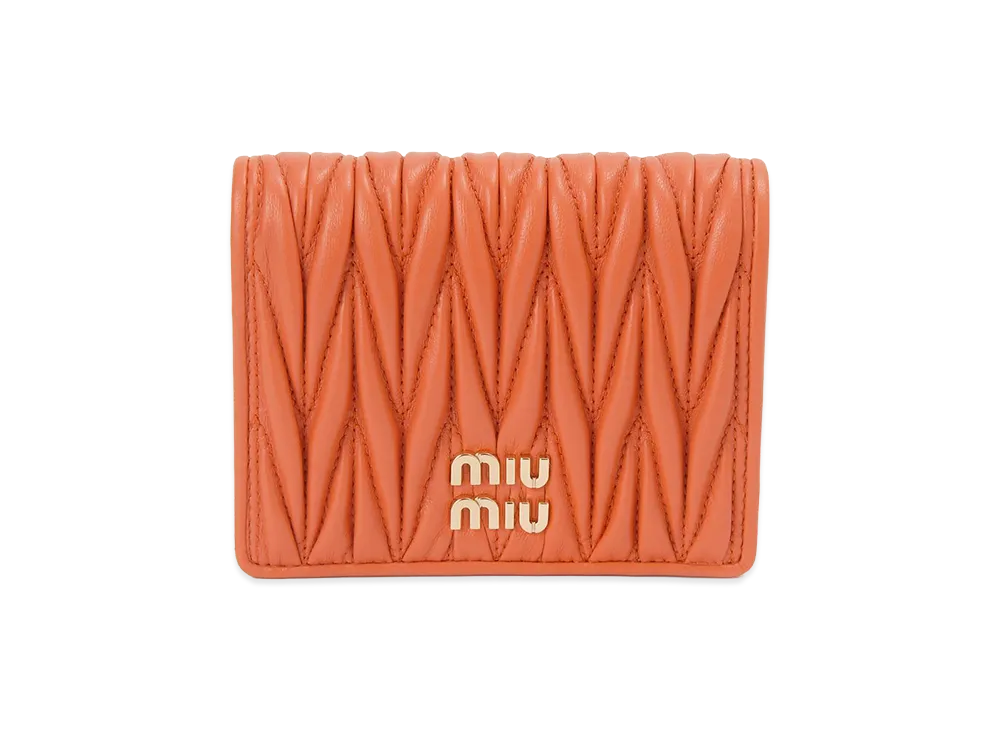 MIU MIU Bifold Wallet "Arancio Orange"