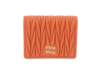 MIU MIU Bifold Wallet "Arancio Orange"