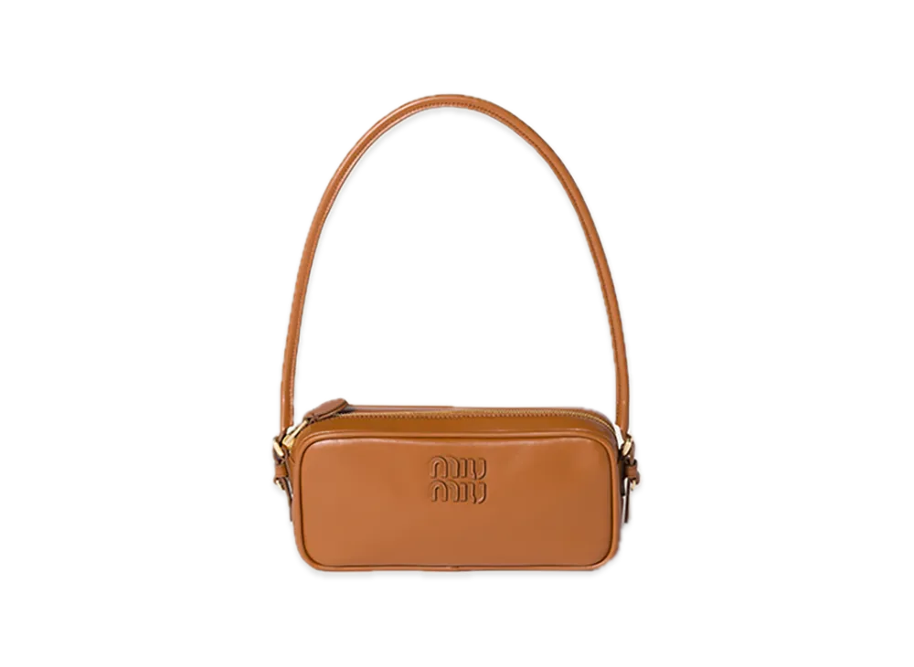 MIU MIU Leather Pouch "Cognac"