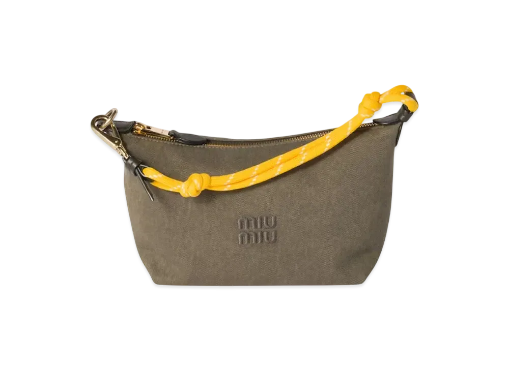 ミュウミュウ ギャバジン ポーチ 