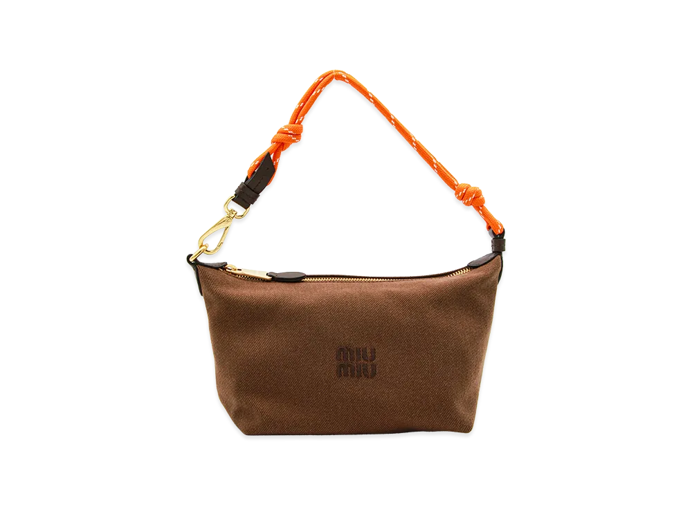 MIU MIU Women's Small Logo Handbag "Brown"