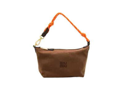 MIU MIU Women's Small Logo Handbag "Brown"