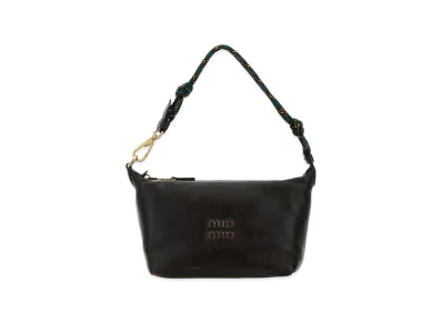 MIU MIU Women's Small Logo Handbag "Dark Brown"