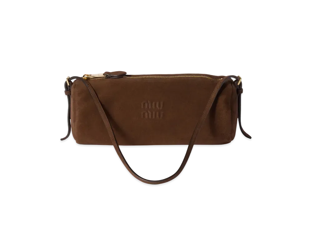 MIUMIU Suede Pouch "Dark Brown"