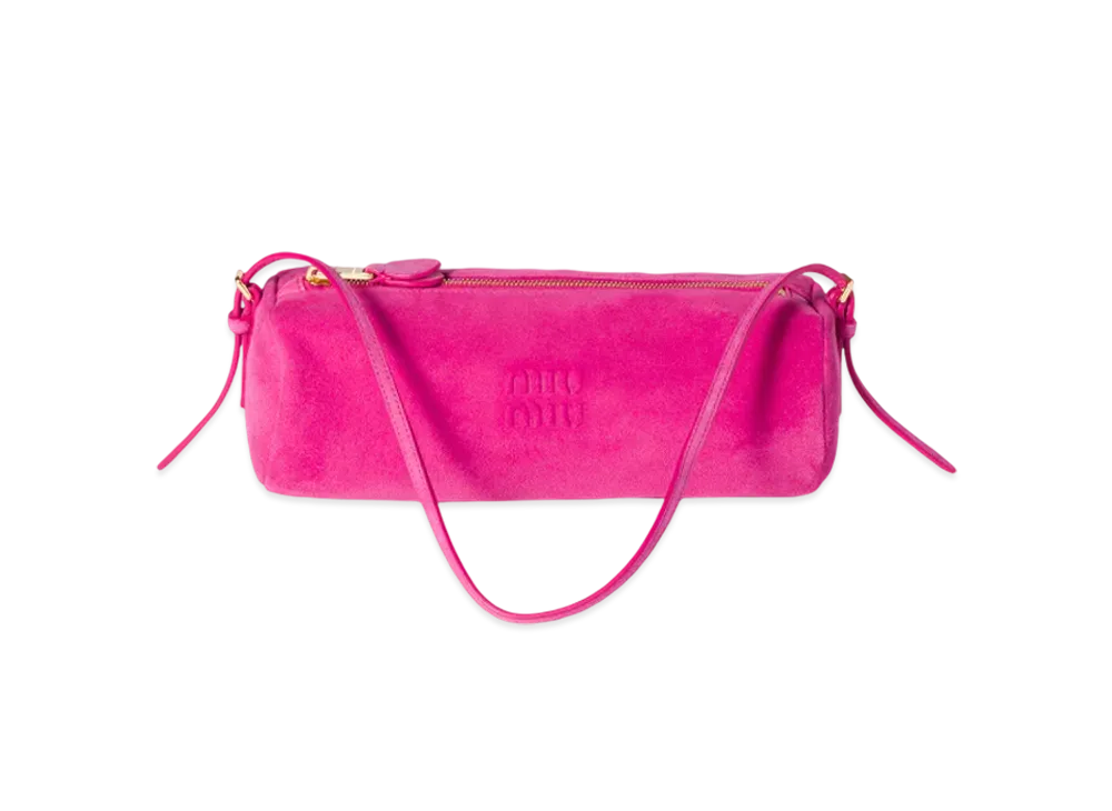 MIUMIU Suede Pouch "Fuchsia Pink"