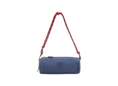 MIU MIU Women's Gabardine Shoulder Bag "Navy Blue"