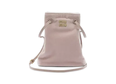 MIU MIU Women's Mini Velvet Crossbody Bag "Pink"