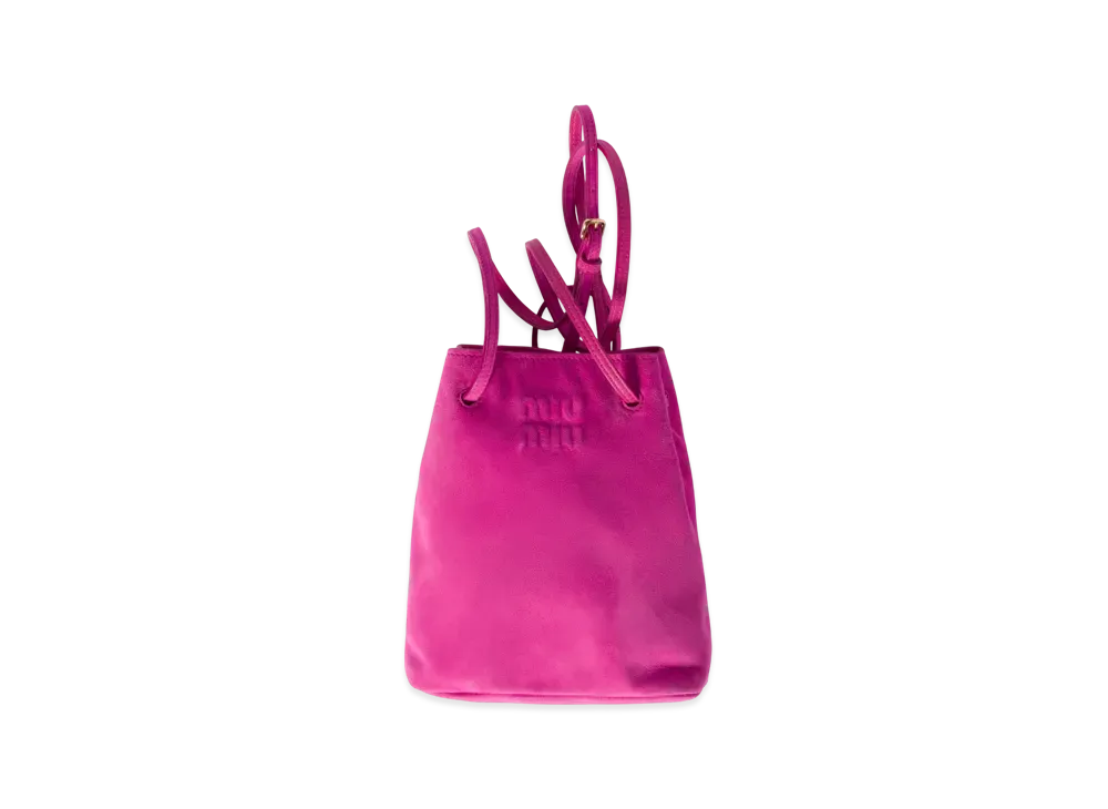 MIUMIU Suede Pouch "Fuchsia Pink"