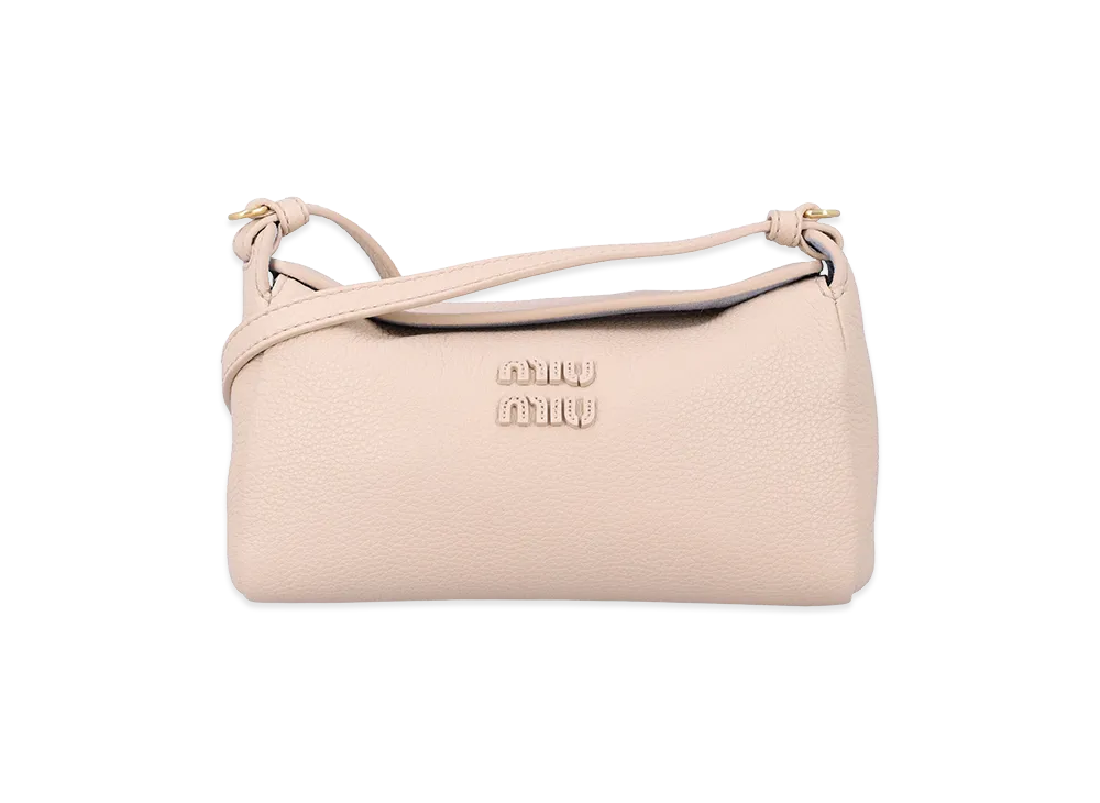 MIU MIU Women's Leather Crossbody Bag "Beige/Sand"