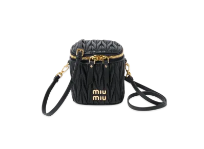 MIUMIU Matelasse Nappa Leather Micro Bag "Black"
