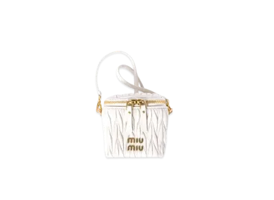 MIUMIU Matelasse Nappa Leather Micro Bag "White"