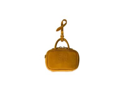 MIUMIU Beau Suede Micro-Bag "Mustard Yellow"