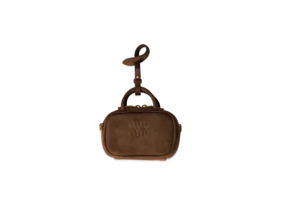 MIUMIU Beau Suede Micro-Bag "Dark Brown"