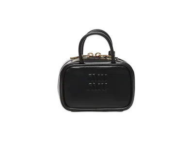 MIU MIU Women's Leather Beau Micro bag Keyring "Black"