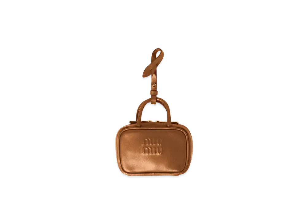 MIUMIU Leather Micro Bag "Cognac"