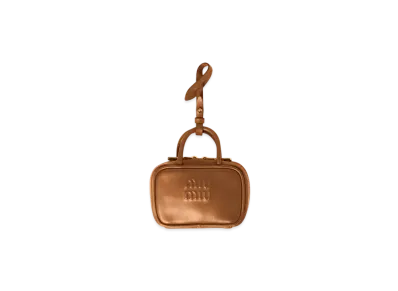 MIUMIU Leather Micro Bag "Cognac"