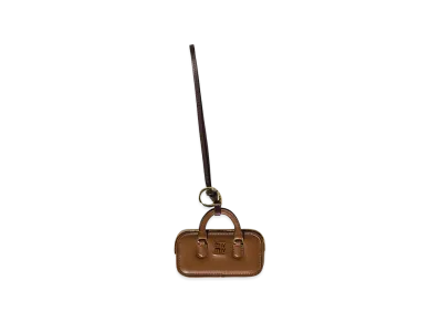 MIU MIU Women's Arcadie Leather Charm "Brown"