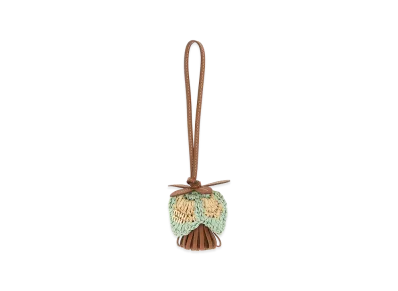 MIU MIU Women's Leather And Raffia Charm "Multicolor"