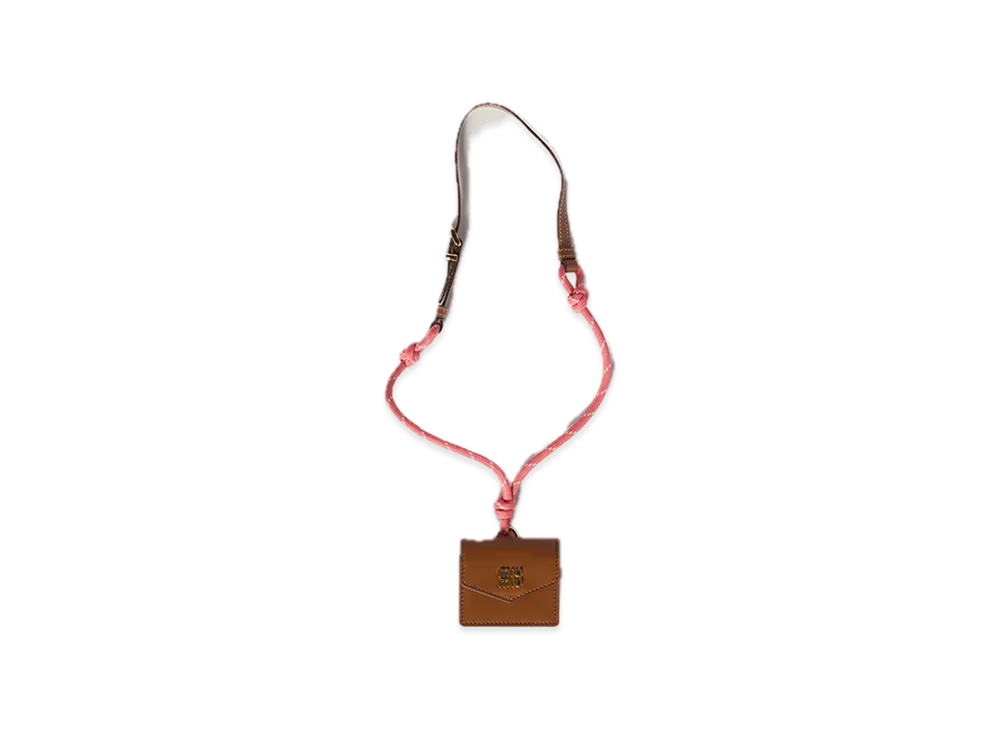 MIU MIU Leather / Cord Trick "Cognac/Tamarind"