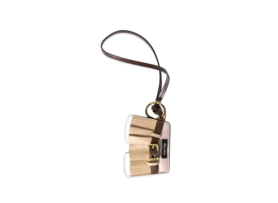 MIUMIU Leather Keychain Trick "Beige"