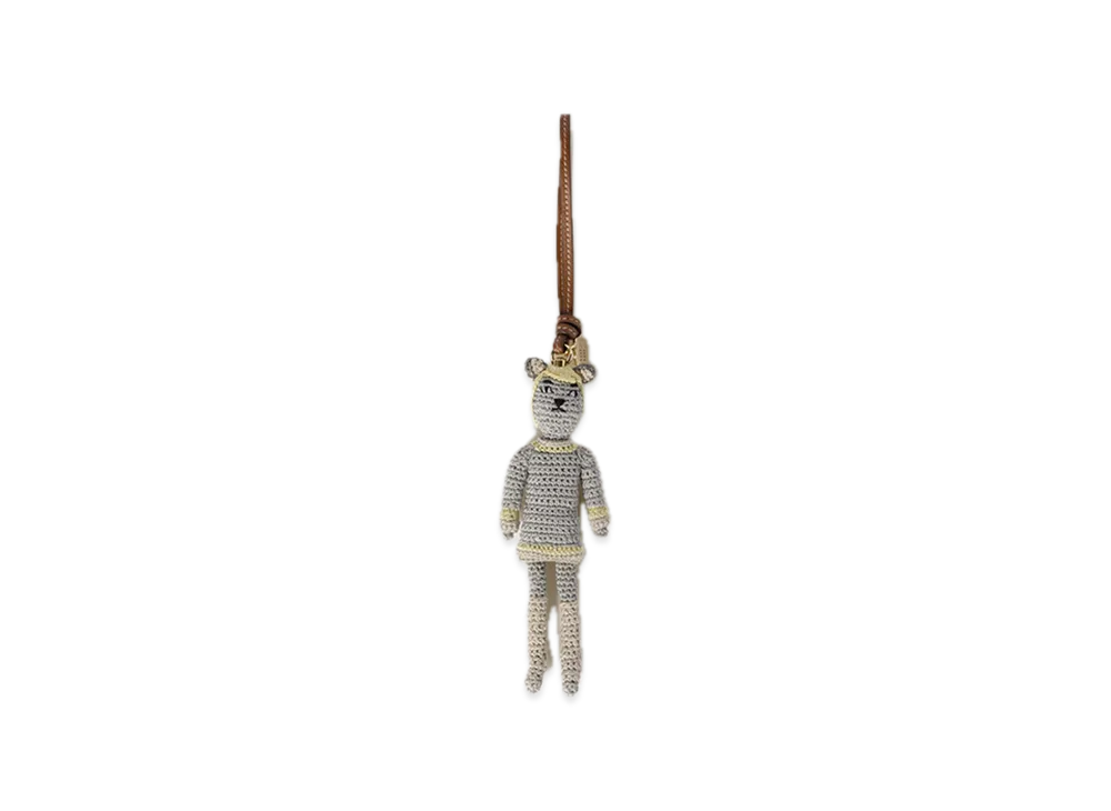 MIU MIU Technical Yarn Trick "Light Grey/White"