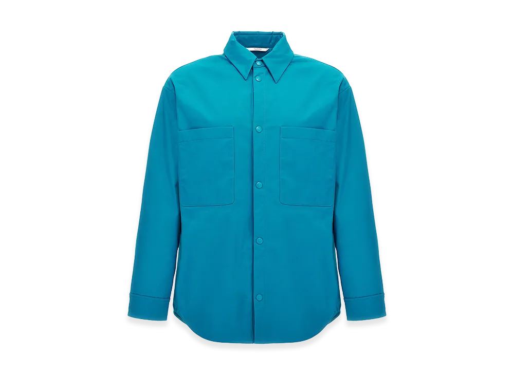 Valentino Nylon Shirt Jacket "Light Blue"