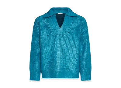 Valentino Silk Blend Sweater "Turquoise/Light Blue"