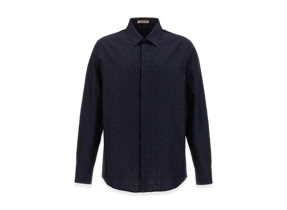 Valentino 'toile Iconographe' Shirt "Blue"
