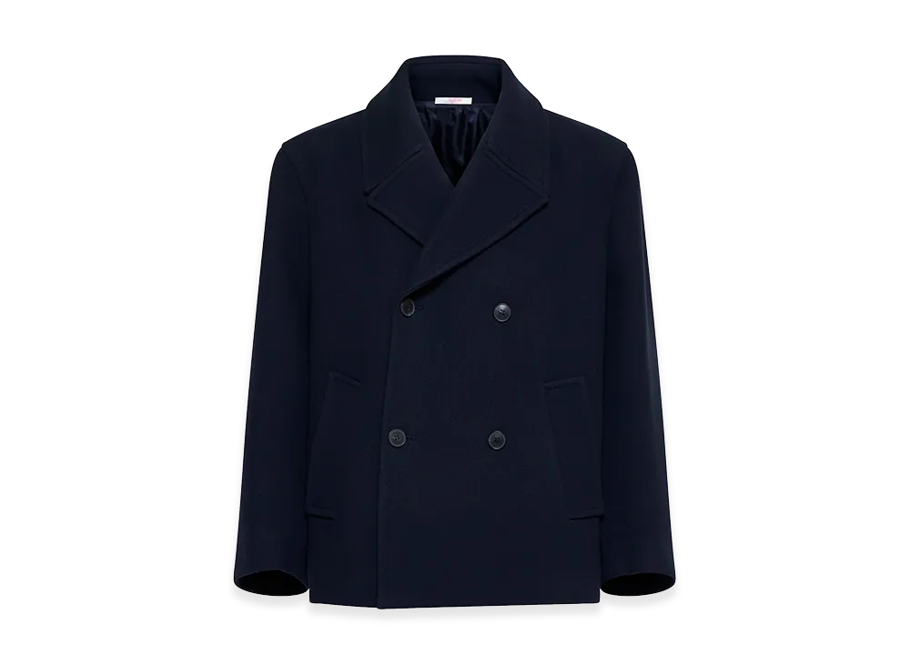 Valentino Wool Coat "Midnight Blue"
